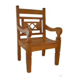 Modern Natural <b>Oak</b> Dining Chair Cross Backrest Design Solid Wood <b>Frame</b> Professional Restaurant Cafe Bistro Side Seating Pot - Product Image 1