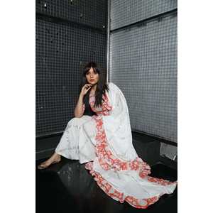 Conjunto de traje Big Buta con estampado floral naranja, talla XS - Product Image 3