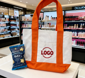 Bolsa de Compras de Lona Reutilizable, Ecológica, con Logotipo Personalizado, de Alta Calidad, Gruesa, Promocional, con Asa de Lona |   Boxit.pk - Product Image 4