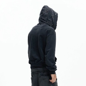Sweat à capuche oversize en molleton pour homme, en coton biologique, effet délavé, personnalisable - Product Image 4