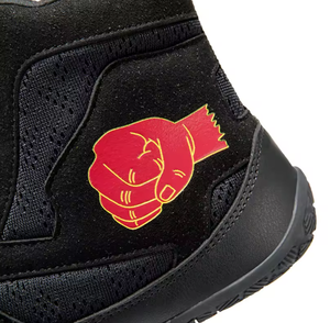 Zapatos de Lucha Libre para Hombre, de Caña Alta, con Parte Superior de Malla Negra y Suela de Goma, Calzado de Entrenamiento de Combate para Gimnasio y Ring - Product Image 6