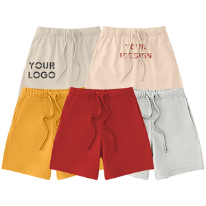Shorts pour hommes personnalisés, multicolores, unis, avec cordon de serrage, en coton, avec poches, pour la gym, le fitness, la musculation, l'entraînement, vêtements en gros - Product Image 3