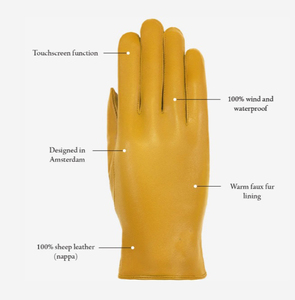 <b>Men</b>’s Black Classic Leather <b>Gloves</b> Premium Quality Breathable Fashion <b>Gloves</b> Premium <b>Men</b>’s Leather <b>Gloves</b> Black Classic Style - Product Image 4