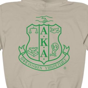 Sudadera con Capucha AKA Sand con Estampado de Escudo Verde, Sudadera de Forro Polar Unisex para Hermandades Griegas, Venta al por Mayor OEM ODM - Product Image 6