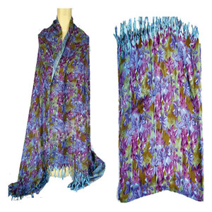 Elegant Flower Print Viscose Scarf Soft Lightweight Floral Pattern <b>Wrap</b> Shawl Fashionable Women Neck <b>Head</b> Hijab Stole Spring - Product Image 6