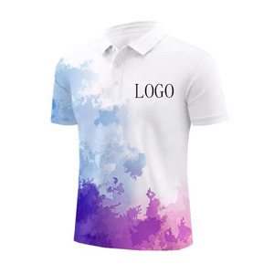 Camiseta Polo Personalizada para Hombre, 100% Poliéster, Nuevo Artículo de Alta Demanda, Transpirable, Manga Corta, Estampada, Tejida, Informal - Product Image 2