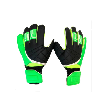 Gants de gardien de but professionnels respirants tendance en gros, en cuir PU antidérapant avec fermeture auto-agrippante, parfaits pour l'entraînement de football - Product Image 1