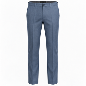 Pantalones de Traje Modernos para Hombre para Ocasiones Especiales, Corte Regular, 100% Algodón, Forro Polar de Verano, Cintura Media - Product Image 3