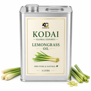 Huile Essentielle de Citronnelle du Tamil Nadu 100% Pure et Naturelle de Qualité Supérieure, Distillée à la Vapeur, pour Aromathérapie et Soin du Visage, par Kodai Global Export - Product Image 1