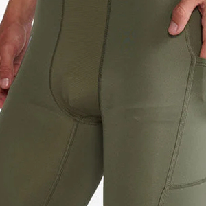 Custom Logo Plain Dyed Solid Casual <b>Compression</b> Yoga <b>Shorts</b> Breathable Quick Dry Athletic Gym Running Workout <b>Shorts</b> Pockets - Product Image 6