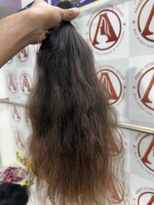 Extensiones de Cabello Remy del Sur de la India AMRIN, 100% Virgen, Color Natural, Marrón Claro/Oscuro, Liso Sedoso, Ondulado, Sin Pegamento, de Una Sola Capa - Product Image 2