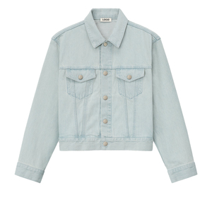 Top trending Men's <b>Bleach</b> Wash Denim Trucker Jacket Oversized Vintage Workwear Streetwear Button Up Outerwear Custom OEM Option - Product Image 1