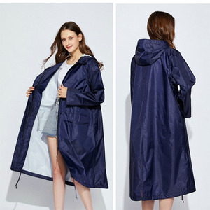 Impermeable OEM de Diseño Nuevo, Color Verde, Chaqueta Larga con Capucha para Hombre y Mujer, Personalizable - Product Image 4