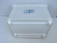 Boîte de rangement en plastique PP grande capacité avec couvercle et roulettes, boîte de rangement en plastique multifonctionnelle imperméable