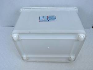 Boîte de rangement en plastique PP grande capacité avec couvercle et roulettes, boîte de rangement en plastique multifonctionnelle imperméable - Product Image 5