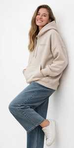 ONETEN APPARELS Women's Navy Blue <b>Cropped</b> Hoodie Wide Leg <b>Joggers</b> Set Full Sleeve Print Streetwear Tracksuit Loose Fit 2 1 100% - Product Image 1