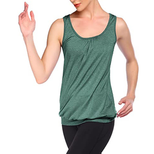 Débardeur de yoga brodé pour femme, séchage rapide, gilet de sport sans manches, t-shirt de fitness et de course, grande taille 2027 - Product Image 1