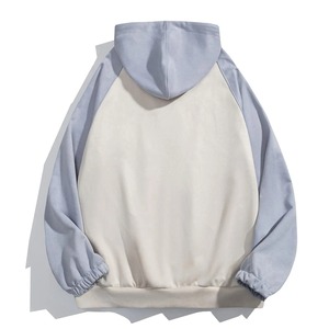 ขายส่งหนา 460 Gsm Hoodie ผ้าฝ้ายแพทช์โลโก้เสื้อกันหนาวหมวก Unisex สีม่วงขนาดใหญ่เสื้อกันหนาวหมวกพร้อมแพทช์ - Product Image 6