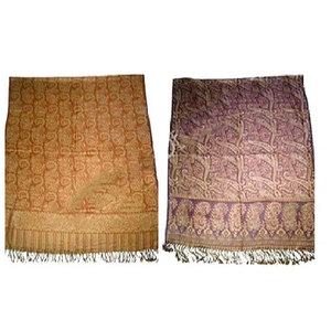 Elegant Viscose Jamavar Stole Luxurious Traditional Ethnic <b>Shawl</b> Intricate Paisley Jamavar Design for Women Soft Lightweight - Product Image 1