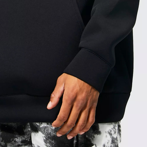 Sudadera con Capucha Negra Extra Grande para Hombre, Corte Regular, Informal, de Color Sólido, Tejida, para Otoño - Product Image 3