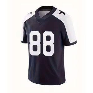 ชุดยูนิฟอร์มรักบี้ปักลายคุณภาพสูง ทรงโอเวอร์ไซส์ สีดำ ระบายอากาศได้ดี ชุดยูนิฟอร์มอเมริกันฟุตบอลแบบกันหนาว - Product Image 4