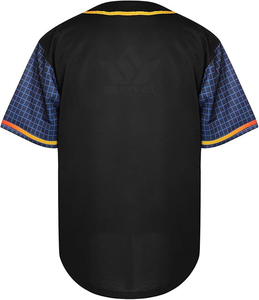 Custom <b>White</b> <b>Blue</b> Red Baseball Jersey Unisex Short Sleeve Button Front Sublimated Quick Dry Breathable Polyester Team Uniform - Product Image 6