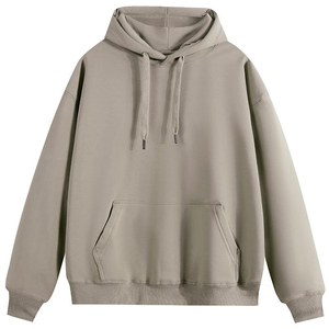 Unisex <b>Burgundy</b> Hooded Sweatshirt Solid Color Pocket Casual Knitted Oversized Fit Autumn Wear - Product Image 6