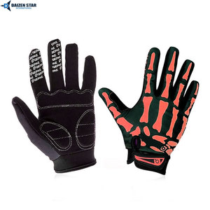 Gants de motocross respirants, antichocs, antidérapants, en cuir organique, fermeture à boucle, unisexe, polyester, pour vélo, moto - Product Image 6