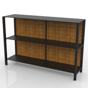 Estantería Metálica Moderna Independiente para Cocina con Panel Trasero de Acero Perforado, Estante de Almacenamiento Resistente - Product Image 3