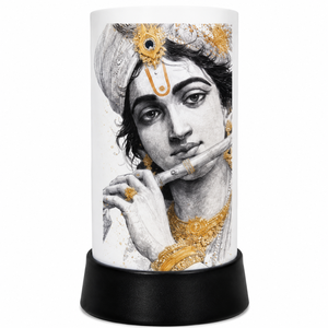 Krishna LED Night <b>Lamp</b> Acrylic Spiritual Table Light <b>USB</b> Touch Decorative Bedside Janmashtami Diwali Gift for Home Temple Office - Product Image 1