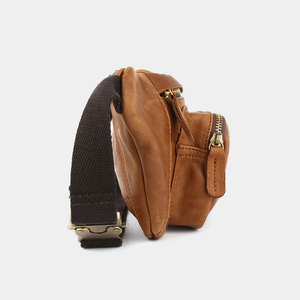 Sac banane de différentes couleurs, facile à porter, en cuir véritable, imperméable, avec fermeture éclair, vente en gros, sur mesure - Product Image 6