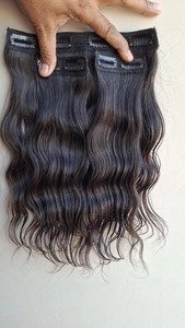 Premium Quality <b>Clip</b> In Hair Extensions Human Hair Natural Volume Instant Length Easy Wear Daily Use Women Available For Sale - Product Image 3