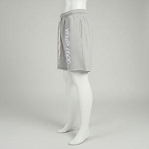 New Style <b>Work</b> Shorts Mens Half Pants with Deep Pocket Puff Print Custom Cotton Drawstring Knitted Jogger <b>Cargo</b> Shorts for Men - Product Image 3