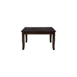 Mesa de Centro Rústica Tradicional de Roble Macizo con Acabado Color Cappuccino Claro, Rectangular, para Sala de Estar, Patas Talladas - Product Image 4