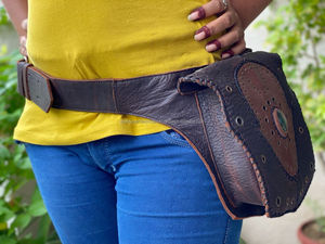 Real Handmade Leather Money <b>Belt</b> Fringe Leather Waist Pocket <b>Belts</b> Handmade Stylish <b>Belts</b> - Product Image 4