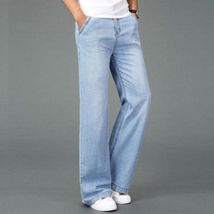 ชุดเซ็ตสองชิ้นสำหรับกางเกงยีนส์เดนิมยืดขาดรุ่ย  ขายดีประจำฤดูใบไม้ร่วงและฤดูหนาวปี 2026 กางเกงยีนส์ปะผ้าถักแบบสบายๆ ระบายอากาศได้ดีสำหรับผู้ชายรุ่นใหม่ - Product Image 4