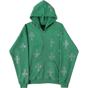 Conjunto Deportivo Casual de 2 Piezas con Logotipo Personalizado al por Mayor, Sudadera con Decoración de Diamantes de Imitación, Traje Deportivo Brillante para Mujer - Product Image 6
