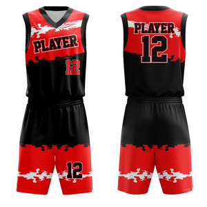 Maillots de basket-ball personnalisés de qualité supérieure, ensembles de maillots de basket-ball sans manches et shorts, uniformes de basket-ball pour hommes - Product Image 4