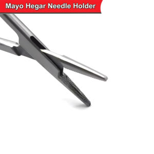 Stainless Steel Mayo Hegar Needle Holder Forceps Manual Precision Surgical Instrument Optimal Needle SURGICAL by <b>Blush</b> surgical - Product Image 3
