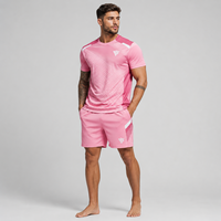 Vêtements de détente d'été respirants avec t-shirt imprimé et short pour hommes, ensembles d'été légers de haute qualité personnalisés