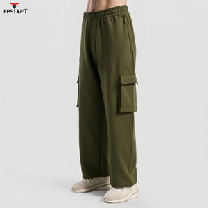 Nouveau pantalon de jogging décontracté en toile légère pour l'extérieur, style cargo, coupe sarouel, multi-poches - Product Image 1