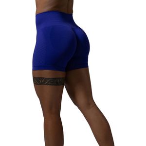 Shorts Deportivos de Cintura Alta para Mujer, Color Azul Rey, Sin Costuras, Suaves y Elásticos, para Entrenamiento, Fitness, Ropa Deportiva de Alto Rendimiento - Product Image 2