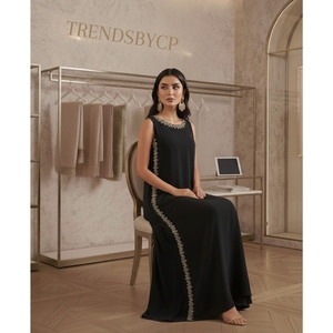 Trends by Cp <b>Present</b> Luxury Hand-Embellished Pure Silk Long Shirt - Pakistani Designer Bridal & Party Wear Salwar Kameez - Product Image 5