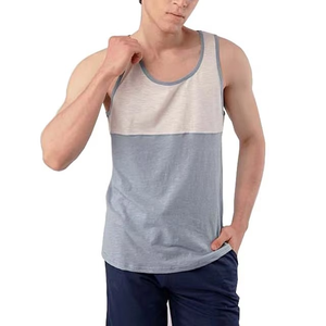 Prix Abordables, Qualité Supérieure Personnalisable, Débardeur de Sport en Tricot à Col Rond pour Hommes, Logo Personnalisé sur le Devant, Sans Manches, Respirant - Product Image 4