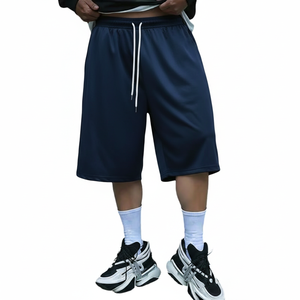Pantalones Cortos Deportivos de Algodón 100% Estilo Coreano, Cintura Elástica Tejida, Transpirables, Casuales, de Corte Relajado - Product Image 2