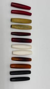 Tubes en corne polie de couleurs assorties pour colliers, bracelets, bijoux tribaux et projets d'artisanat - Product Image 4