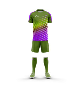 Diseño de Camiseta de Fútbol Fluorescente Verde Personalizada, Camisetas de Fútbol Sublimadas de Secado Rápido, Conjunto de Uniforme para Club o Equipo de Fútbol - Product Image 4
