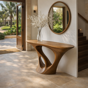 Muebles para Hotel y Villa, Último Diseño Moderno, Mesas Rectangulares para Recibidor, Mesa Consola de Madera para Sala de Estar - Product Image 5