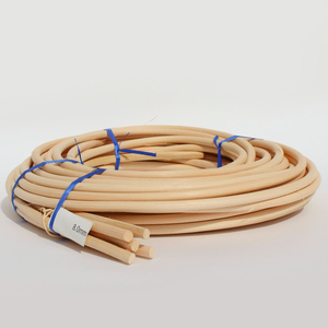 Material de mimbre para muebles a precio económico: rollos de núcleo de caña de ratán blanqueado y natural en espiral. - Product Image 1