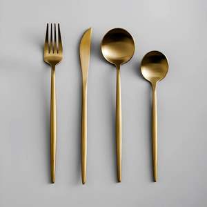 Ensemble de couverts réutilisables en acier inoxydable écologiques pour une alimentation durable et un mode de vie sans déchets - Product Image 3